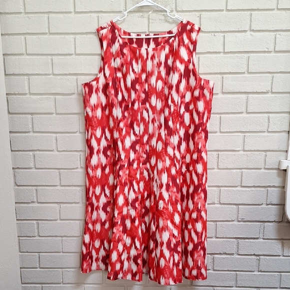 Koret Dresses & Skirts - Koret Formal Vibrant Red,Pink and White Sleeveless Dress. Size 22W